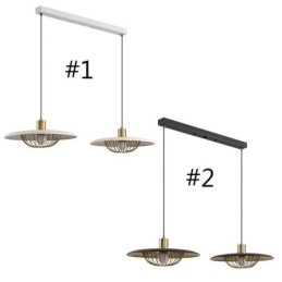 Lampada a sospensione nordica Lampada da soffitto creativa in ferro battuto con disco