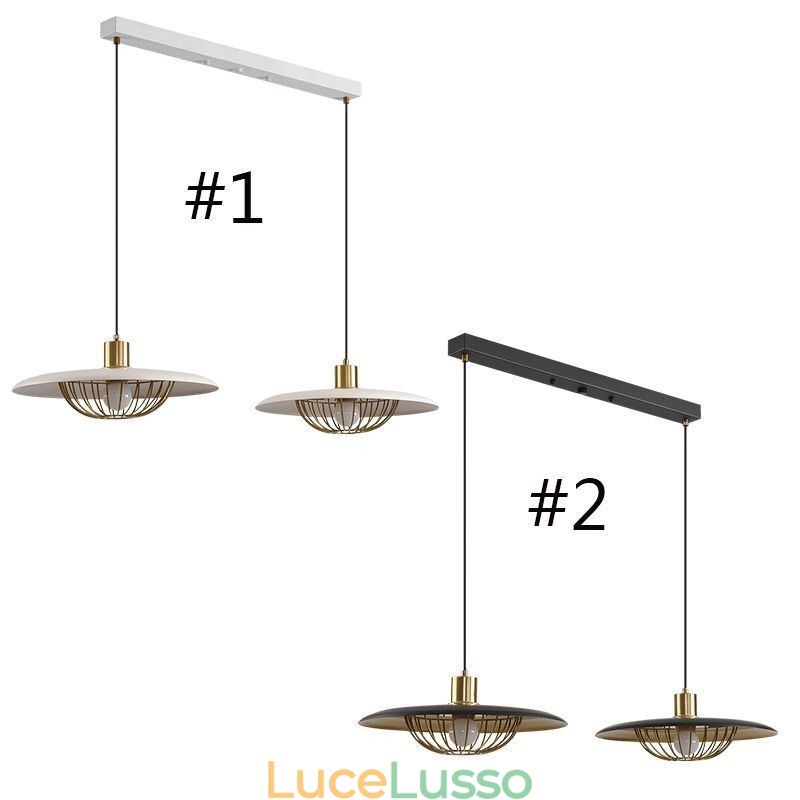 Lampada a sospensione nordica Lampada da soffitto creativa in ferro battuto con disco