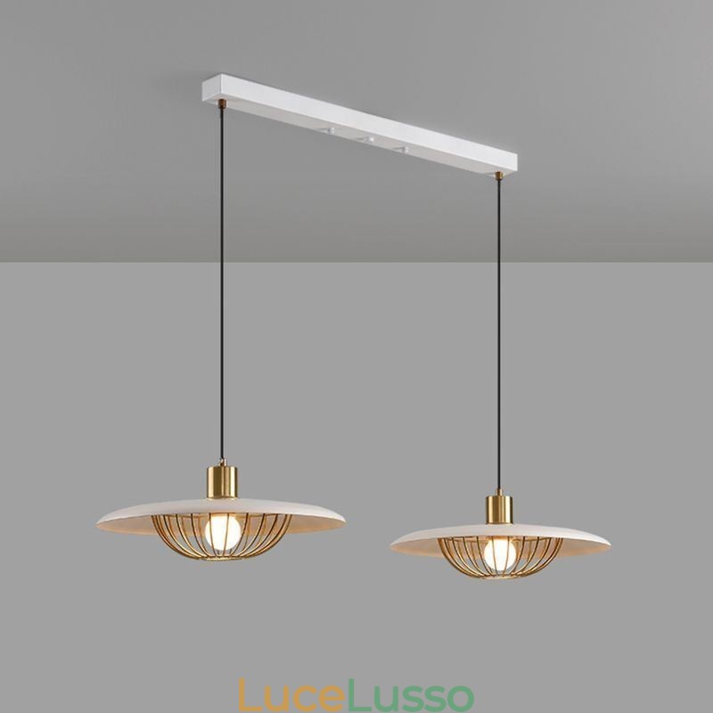 Lampada a sospensione nordica Lampada da soffitto creativa in ferro battuto con disco