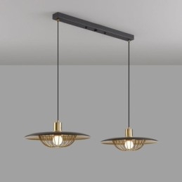 Lampada a sospensione nordica Lampada da soffitto creativa in ferro battuto con disco
