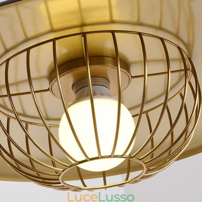 Lampada a sospensione nordica Lampada da soffitto creativa in ferro battuto con disco