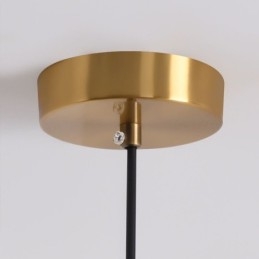 Lampada a sospensione nordica in ferro battuto, lampade da soffitto a disco creative