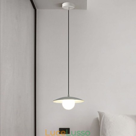 Lampada da soffitto a disco in ferro battuto G9 con pendente nordico creativo Lampada da soffitto a disco in ferro battuto G9 con pendente nordico creativo