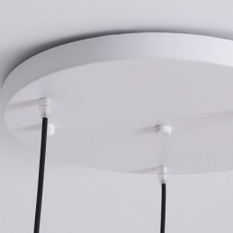 Lampada da soffitto a disco in ferro battuto G9 con pendente nordico creativo