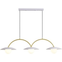 Lampada a sospensione nordica creativa G9 in ferro battuto, lampada da soffitto a forma di onda