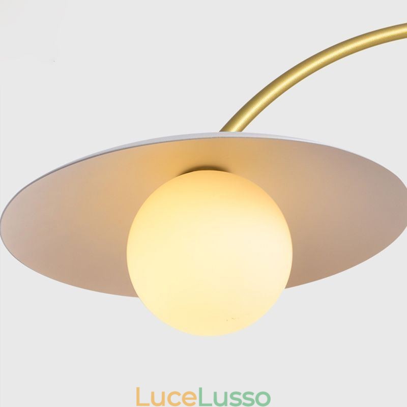 Lampada a sospensione nordica creativa G9 in ferro battuto, lampada da soffitto a forma di onda