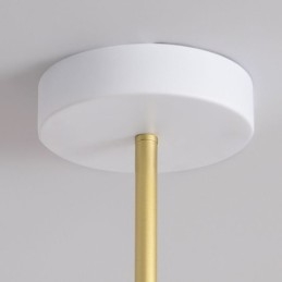 Lampada a sospensione nordica creativa G9 Lampada da soffitto a disco in ferro battuto