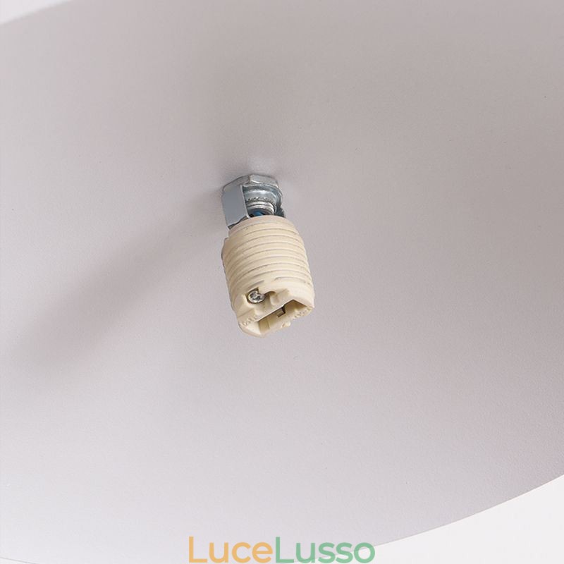Lampada a sospensione nordica creativa G9 Lampada da soffitto a disco in ferro battuto