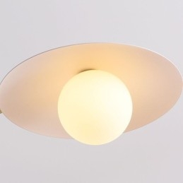 Lampada a sospensione nordica creativa G9 Lampada da soffitto a disco in ferro battuto