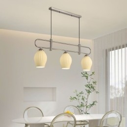 Lampada a sospensione nordica in ferro battuto Lampada da soffitto creativa a forma di stame