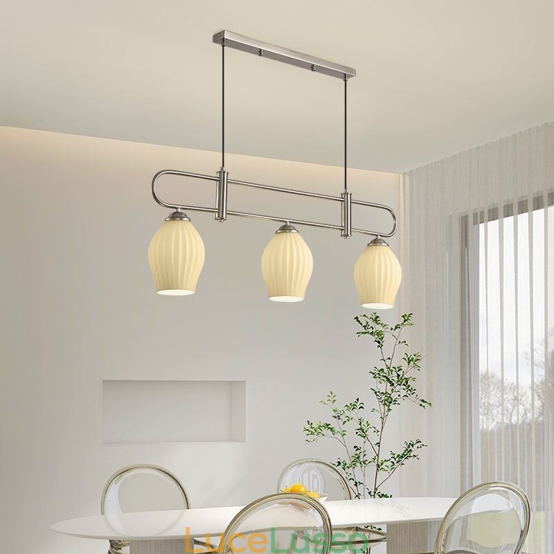 Lampada a sospensione nordica in ferro battuto Lampada da soffitto creativa a forma di stame