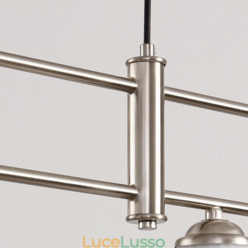 Lampada a sospensione nordica in ferro battuto Lampada da soffitto creativa a forma di stame