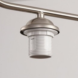 Lampada a sospensione nordica in ferro battuto Lampada da soffitto creativa a forma di stame