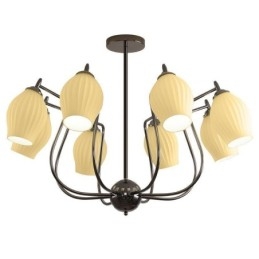 Lampada a sospensione nordica creativa in ferro battuto nero canna di fucile con stame da soffitto