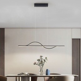 Elegante lampada a sospensione in alluminio Art Wave lampada da soffitto