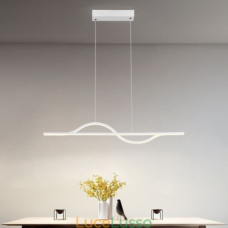 Elegante lampada a sospensione in alluminio Art Wave lampada da soffitto
