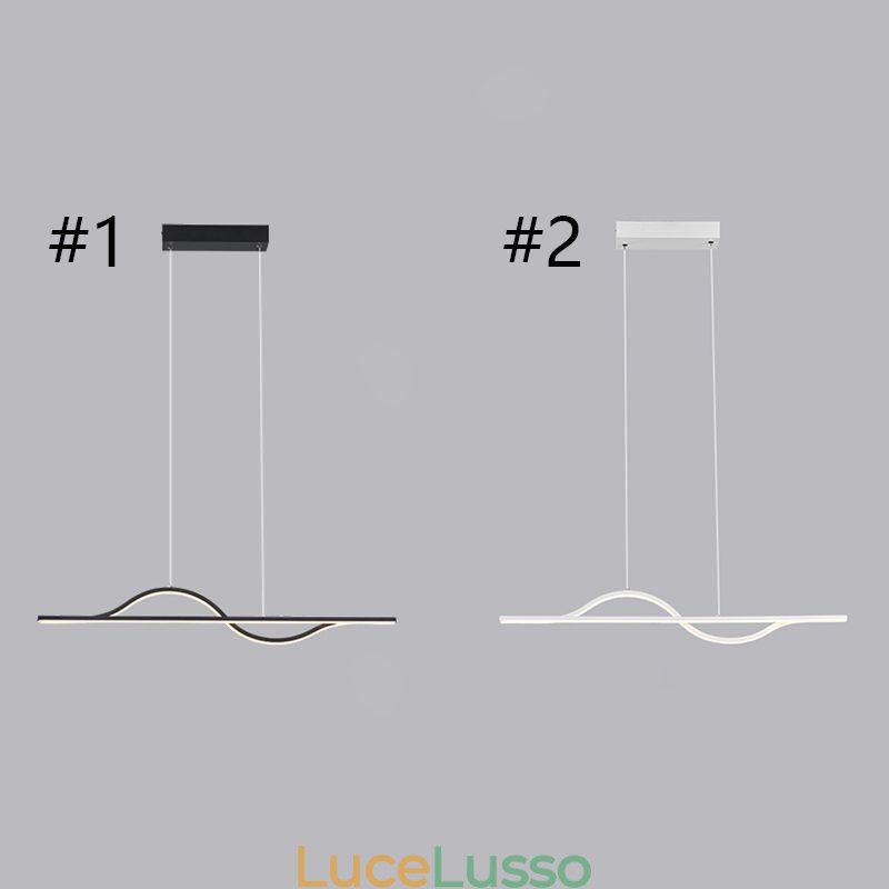 Elegante lampada a sospensione in alluminio Art Wave lampada da soffitto