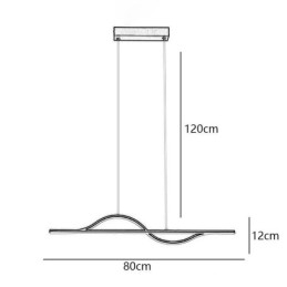 Elegante lampada a sospensione in alluminio Art Wave lampada da soffitto