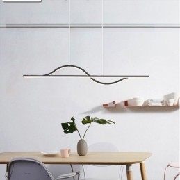 Elegante lampada a sospensione in alluminio Art Wave lampada da soffitto