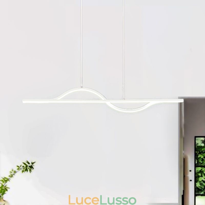 Elegante lampada a sospensione in alluminio Art Wave lampada da soffitto