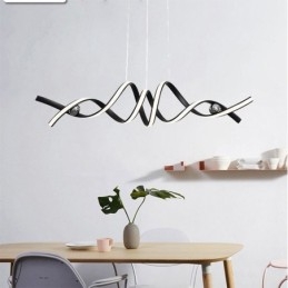 Lampada a sospensione minimalista in alluminio Arte Lampada da soffitto a spirale minimalista
