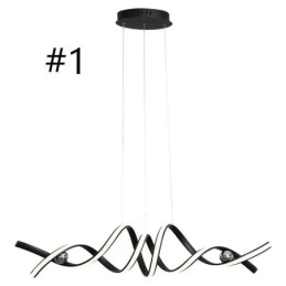 Lampada a sospensione minimalista in alluminio Arte Lampada da soffitto a spirale minimalista