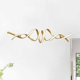 Lampada a sospensione minimalista in alluminio Arte Lampada da soffitto a spirale minimalista