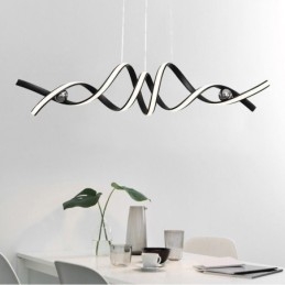 Lampada a sospensione minimalista in alluminio Arte Lampada da soffitto a spirale minimalista