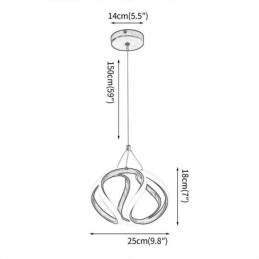 Lampada a sospensione in alluminio Art Small Pumpkin Lampada da soffitto