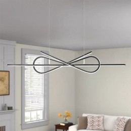 Semplice lampada a sospensione in alluminio Art Bowknot lampada da soffitto