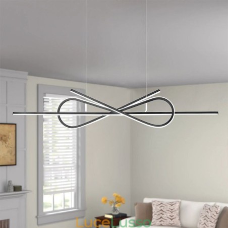 Semplice lampada a sospensione in alluminio Art Bowknot lampada da soffitto Semplice lampada a sospensione in alluminio Art Bowknot lampada da soffitto