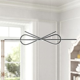 Semplice lampada a sospensione in alluminio Art Bowknot lampada da soffitto