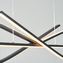 Semplice lampada a sospensione in alluminio Art Bowknot lampada da soffitto