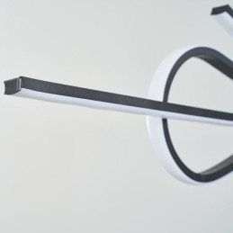 Semplice lampada a sospensione in alluminio Art Bowknot lampada da soffitto