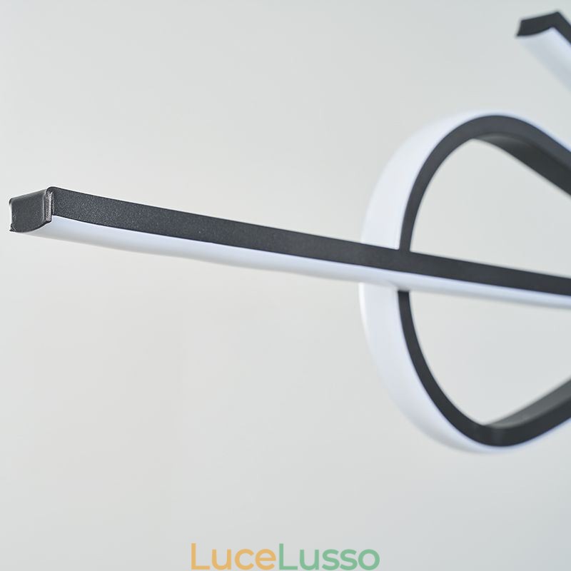 Semplice lampada a sospensione in alluminio Art Bowknot lampada da soffitto