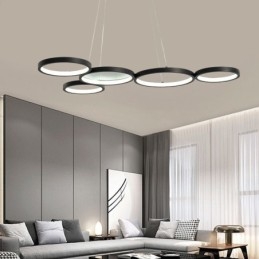 Elegante lampada a sospensione in alluminio, lampada da soffitto artistica