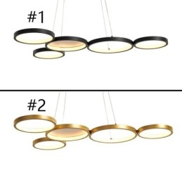 Elegante lampada a sospensione in alluminio, lampada da soffitto artistica