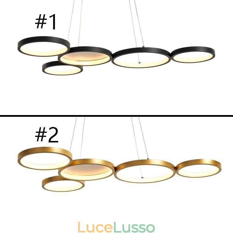 Elegante lampada a sospensione in alluminio, lampada da soffitto artistica
