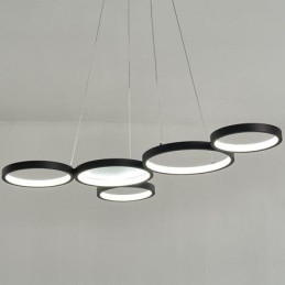 Elegante lampada a sospensione in alluminio, lampada da soffitto artistica