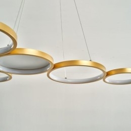 Elegante lampada a sospensione in alluminio, lampada da soffitto artistica