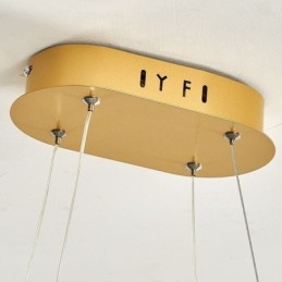 Elegante lampada a sospensione in alluminio, lampada da soffitto artistica