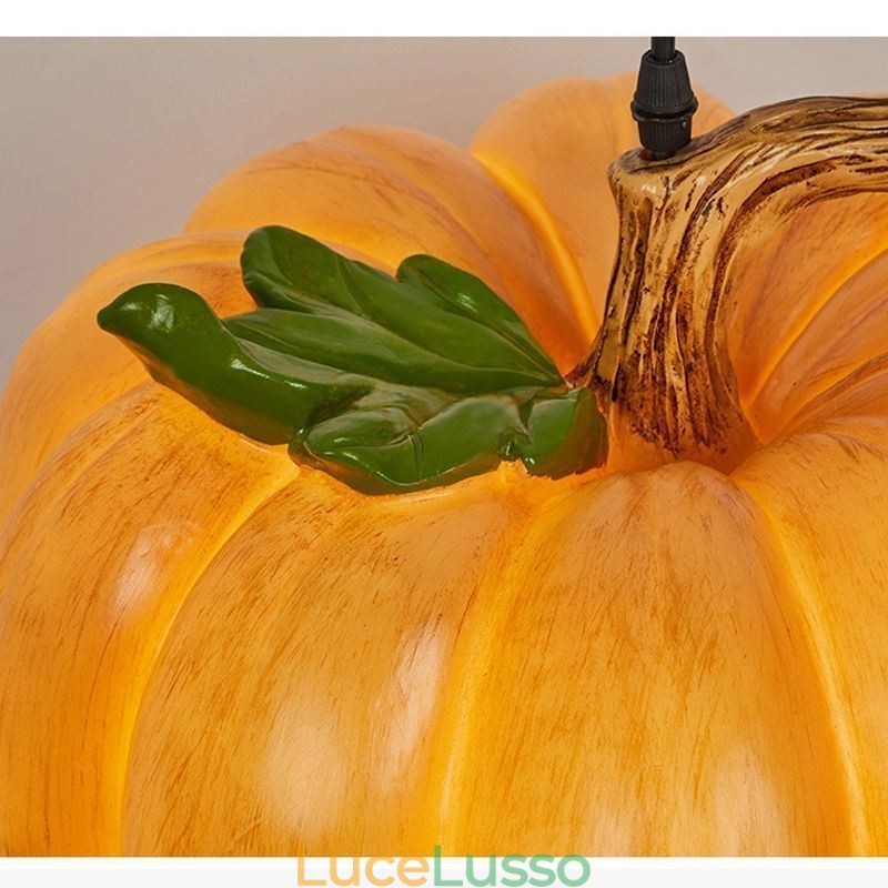 Lampada a sospensione giapponese retrò a forma di zucca, luci da soffitto creative