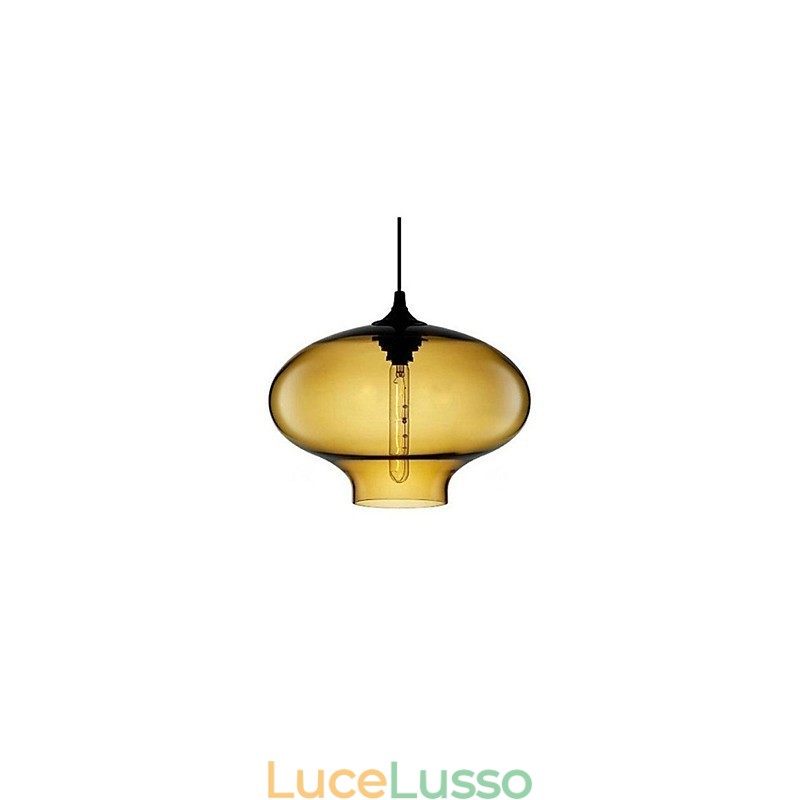 Bubble Design Pendant 1 Luce Minimalista Ferro Dipinto
