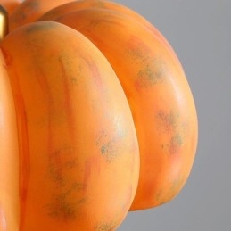 Lampada a sospensione a forma di zucca con testa singola, lampada da soffitto retrò giapponese