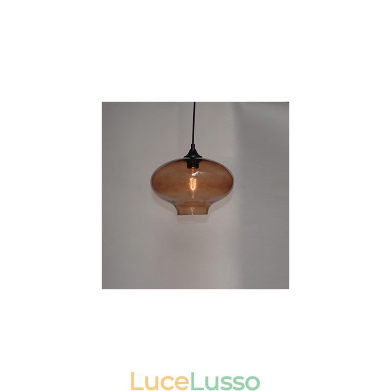 Bubble Design Pendant 1 Luce Minimalista Ferro Dipinto