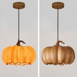 Lampada a sospensione creativa a forma di zucca, lampada da soffitto retrò giapponese