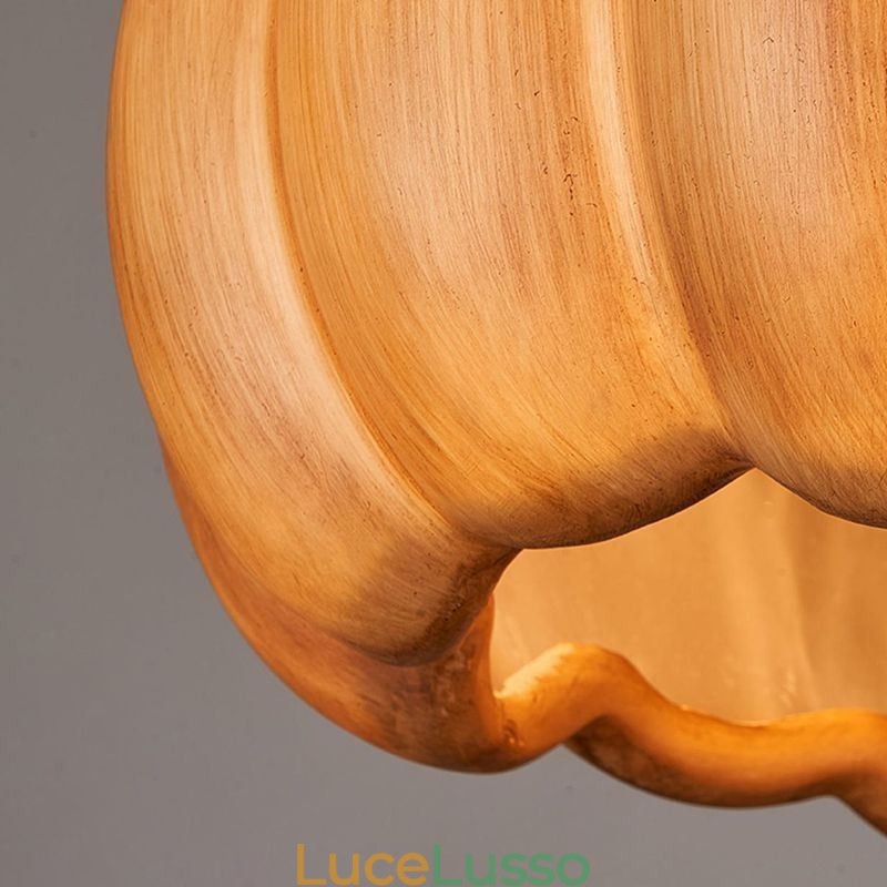 Lampada a sospensione creativa a forma di zucca, lampada da soffitto retrò giapponese