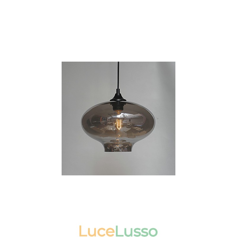 Bubble Design Pendant 1 Luce Minimalista Ferro Dipinto