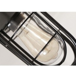 American Retro Outdoor Light Impermeabile Gabbia per Uccelli Forma Pendente Luce Giardino