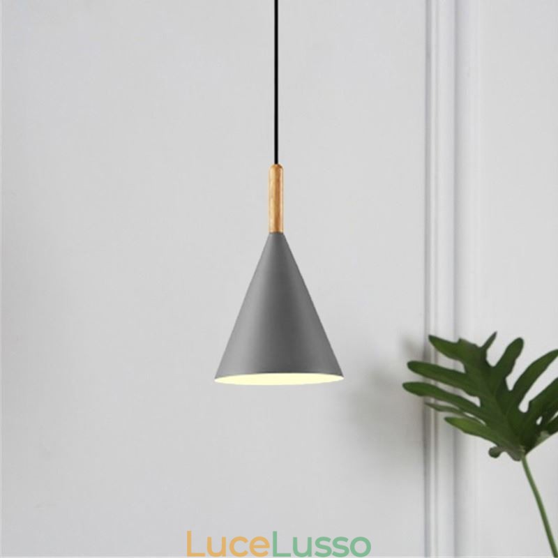 Lampada a sospensione Nordic Macaron Lampada a sospensione a testa singola